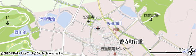 兵庫県姫路市香寺町行重121周辺の地図