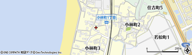 愛知県常滑市小林町周辺の地図