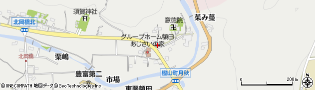 愛知県岡崎市樫山町（宮東）周辺の地図