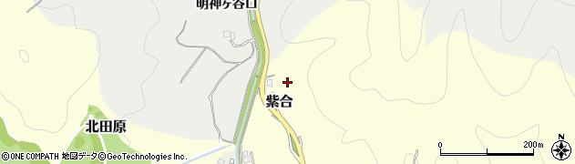 兵庫県川辺郡猪名川町紫合際目谷周辺の地図