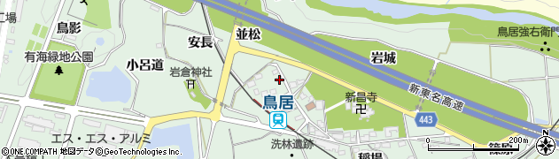 愛知県新城市有海洗林26周辺の地図