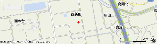 愛知県阿久比町（知多郡）矢高（西新田）周辺の地図