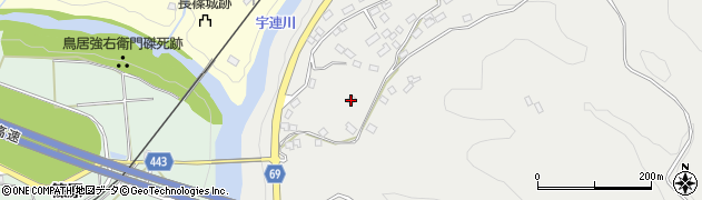 愛知県新城市乗本（中貝津）周辺の地図