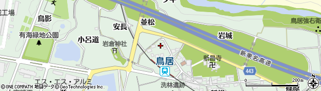 愛知県新城市有海洗林27周辺の地図