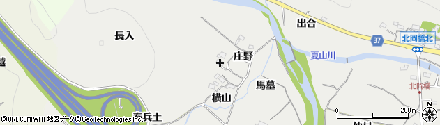 愛知県岡崎市樫山町（狐塚）周辺の地図