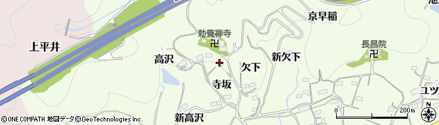愛知県新城市矢部（矢畑）周辺の地図
