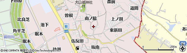 愛知県阿久比町（知多郡）萩周辺の地図
