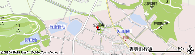 兵庫県姫路市香寺町行重周辺の地図