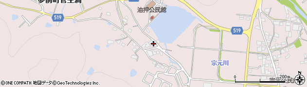 兵庫県姫路市夢前町菅生澗1174周辺の地図
