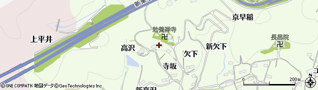 愛知県新城市矢部（新矢畑）周辺の地図