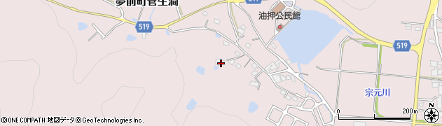 兵庫県姫路市夢前町菅生澗1214周辺の地図