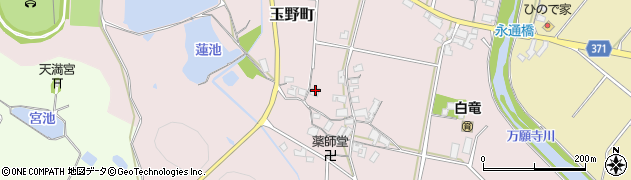兵庫県加西市玉野町298周辺の地図
