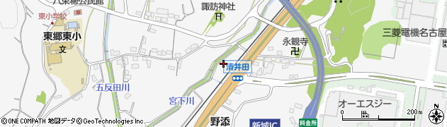 愛知県新城市八束穂（北沢）周辺の地図