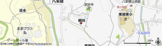 愛知県新城市八束穂（柳田）周辺の地図