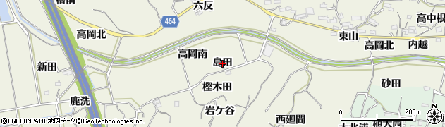 愛知県阿久比町（知多郡）矢高（島田）周辺の地図