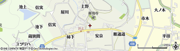 愛知県新城市富永安京周辺の地図