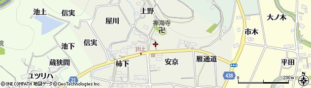 愛知県新城市富永（安京）周辺の地図