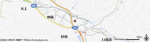 兵庫県川西市黒川（水口）周辺の地図
