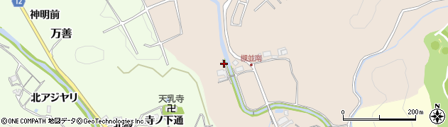 兵庫県川辺郡猪名川町槻並加味垣内周辺の地図