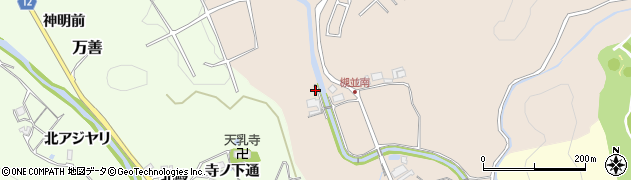 兵庫県猪名川町（川辺郡）槻並（加味垣内）周辺の地図