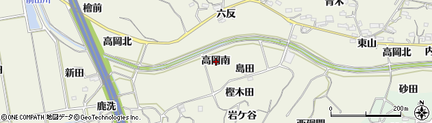 愛知県阿久比町（知多郡）矢高（高岡南）周辺の地図