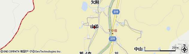 兵庫県宝塚市下佐曽利（山添）周辺の地図