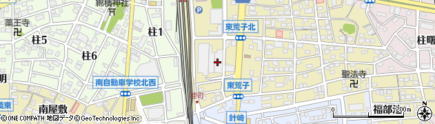 愛知県岡崎市柱町周辺の地図