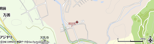 兵庫県猪名川町（川辺郡）槻並（中筋）周辺の地図