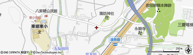 愛知県新城市八束穂442周辺の地図