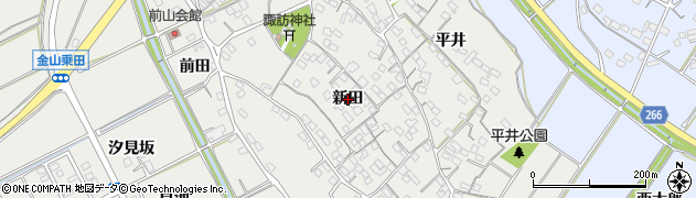 愛知県常滑市金山（新田）周辺の地図