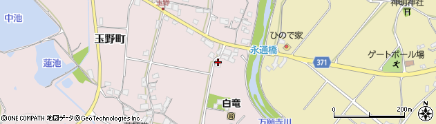 兵庫県加西市玉野町23周辺の地図