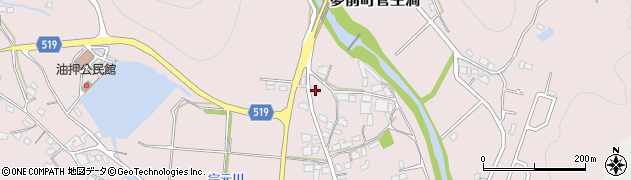 兵庫県姫路市夢前町菅生澗1480-5周辺の地図