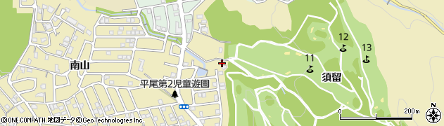 須留児童公園周辺の地図