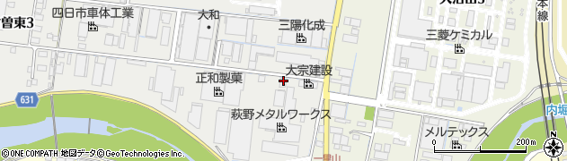 株式会社前田製作所　三重支店周辺の地図