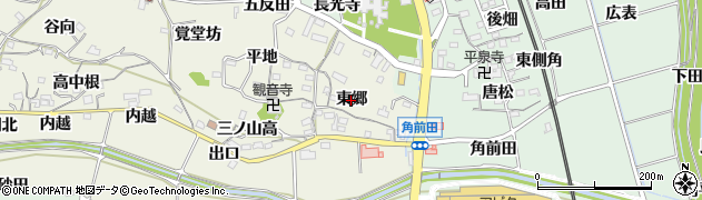 愛知県阿久比町（知多郡）矢高（東郷）周辺の地図