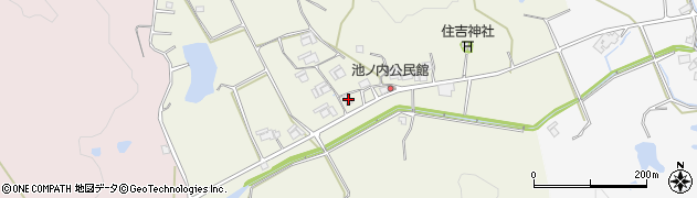 兵庫県加東市池之内385周辺の地図