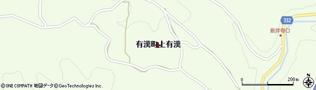 岡山県高梁市有漢町上有漢周辺の地図