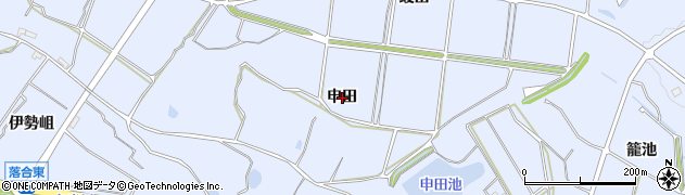 愛知県常滑市久米申田周辺の地図