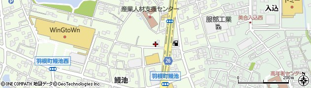 愛知県岡崎市羽根町小豆坂107周辺の地図