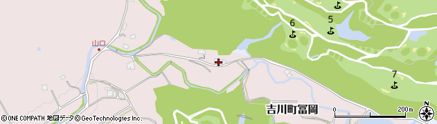 兵庫県三木市吉川町冨岡591周辺の地図