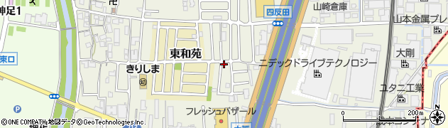 京都府長岡京市神足（雲宮）周辺の地図