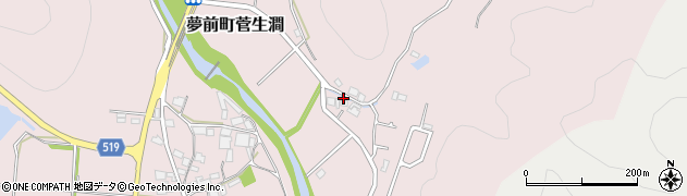兵庫県姫路市夢前町菅生澗1780周辺の地図
