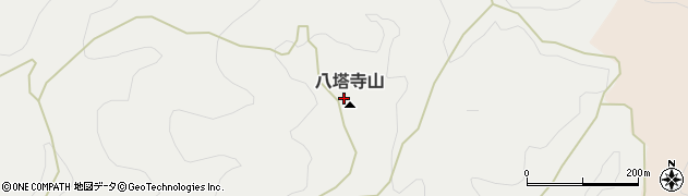 八塔寺山周辺の地図