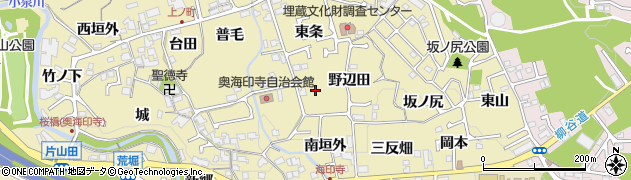 京都府長岡京市奥海印寺周辺の地図