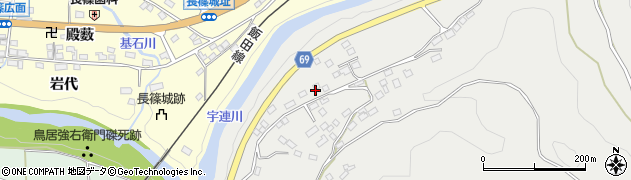 愛知県新城市乗本（下井戸）周辺の地図