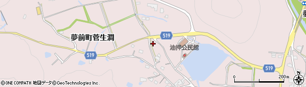 兵庫県姫路市夢前町菅生澗1194周辺の地図