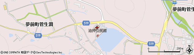 兵庫県姫路市夢前町菅生澗1384周辺の地図
