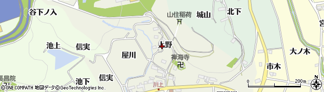 愛知県新城市富永（上野）周辺の地図