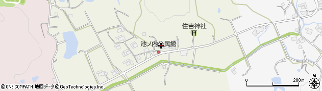 兵庫県加東市池之内438周辺の地図