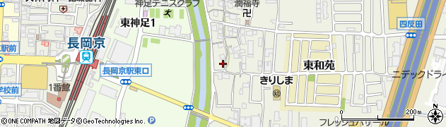 京都府長岡京市神足屋敷48周辺の地図